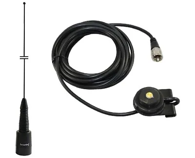 Wideband Mobile Radio Antenna VHF Kenwood Vertex Icom Spring Trunk Mount PL259 • $65