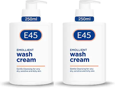 2 X E45 Dermatological Emollient Wash Cream 250 Ml • $24.89