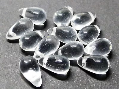 £1.79 • Buy 9 (mm) 10 (mm) CZECH GLASS TEARDROP/DROP BEADS - VARIOUS COLOURS/QUANTITIES