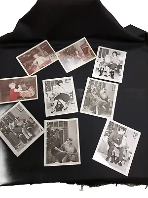 Vintage Photos Christmas Nostalgia With Santa Claus Holiday 1950s 6 Blk&WHT 3 Cl • $12