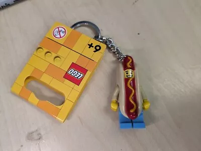 LEGO Hot Dog Suit Guy Keychain/Keyring LEGO CLASSIC 853571 Brand New • £3.70