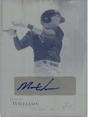 MASON WILLIAMS 2011 Just SPOTLIGHTS Autograph Rookie Auto Plate RC 1/1 • $38.99