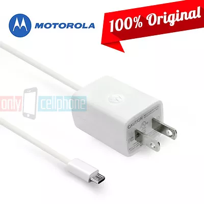 Original Motorola Charger White Micro USB Home Travel Charger For Moto G Moto E • $5.68