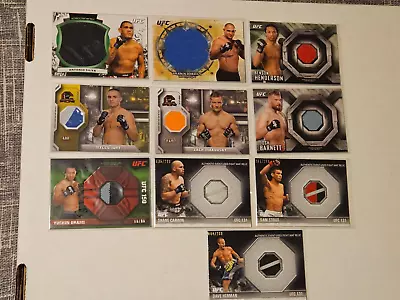 Topps UFC Mat Relic Lot X46 Jumbo Golds Parallels #d 🔥 • $33.44