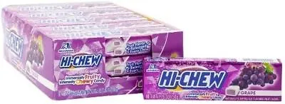 Hi-Chew Sensationally Chewy Japanese Fruit Candy Grape 50G (Pack Of 15) • £28.64