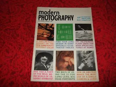 Modern Photography Magazine February 1962 Kodak Bausch & Lomb Nikon Acme Durst • $11.99