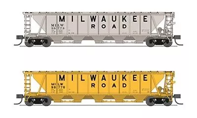 BLI 7262 H32 Covered Hopper MILW Variety 2-pack N Scale (Fantasy Paint Scheme) • $54.99