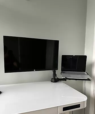 VIVO Full Motion Monitor + Laptop Desk Mount VESA Stand Fits 13  To 32  Screen • $60