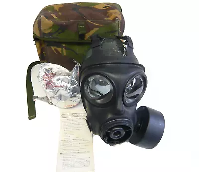 British Army Issue S10 Respirator Gas Mask With Filters Avon Size 2 In Case #C4 • £36