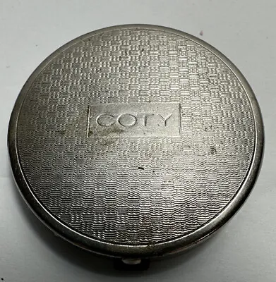 Vintage Coty Compact Silvertone 1.75” • $12