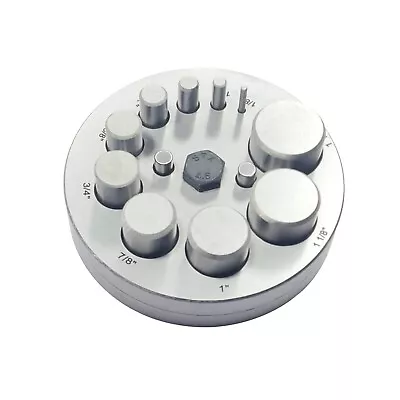 Round Disc Cutter Set With 10 Punches - Sizes From 1/8  To 1-1/4  Diameter • $59.49