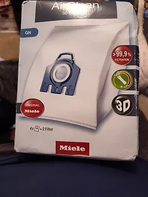 Miele 10123210 AirClean 3D Efficiency VACUUM BAGS.  (4 Bags And 2 Filters) • $19.99