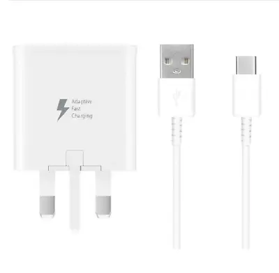 Samsung Fast 15W Charger OR USB-C Cable For Galaxy Tab A7 Lite A7 10.4 (2020) • £3.25