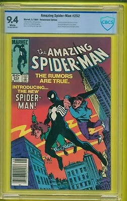Amazing Spider-man #252 Newsstand 1st Black Suit Cbcs 9.4 - 1984 Marvel 24-479 • $249.99