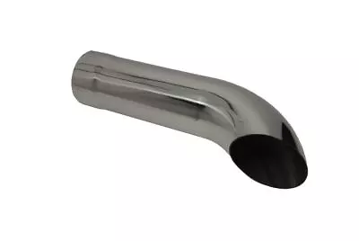 Exhaust Tip 2.00  Dia X 8.00  Long 1.75  Inlet WTD20008-175 Turn Down Chrome Pla • $27