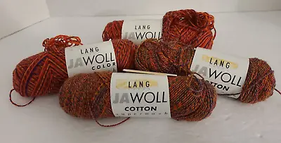 Mixed Lot Of 4 Lang Yarns Jawoll MultiColor Superwash Yarn 45g Skeins • $14.99