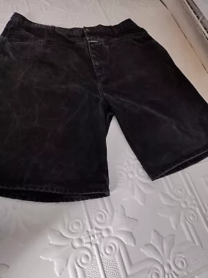 $34.95 • Buy Marithe Francois Girbaud Mens Baggy Big Pocket Jean Shorts Black Denim Size 42 