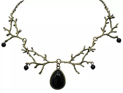 Forest Witch Branch Necklace - Woodland Jewelry - Pagan Wiccan Elven • $26.60