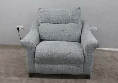 G Plan Riley Moore Sea Fabric Power Reclining Cuddle Armchair RRP £1399 • £795