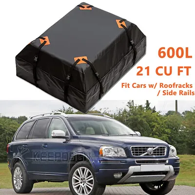 For Volvo XC70 XC90 (w/ Raised Side Rails )Travel Roof Rack Box Luggage Carrier • $59.18