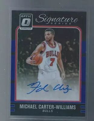 2016-17 Donruss Optic Michael Carter-williams Signature Series Auto Blue 06/25 • $14.99