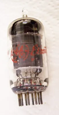 $10.50 • Buy 12ax7 Vacuum Tube By General Electric--gray Plate--tested Strong