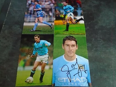 Signed Manchester City Player Photographs X 4 • £0.99