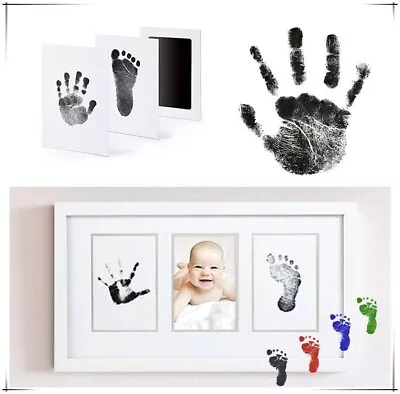 Baby Paw Print Ink Pad Pet Dog Cat Handprint Footprint Kit Stamp Souvenirs Gifts • £4.99