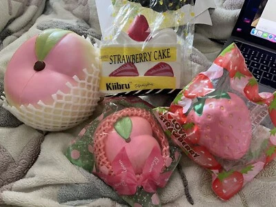 $50 • Buy Ibloom Peach, Jumbo Cake Squishies