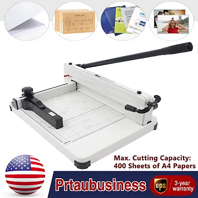 Professional Paper Trimmer Manual Guillotine Paper Cutter Heavy Duty Metal Base • $155