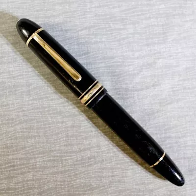 Montblanc Meisterstuck 149 14C White 4810 585 Fountain Pen M Confirmed Operation • $430