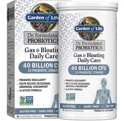 $15.90 • Buy Garden Of Life Gas & Bloating Relief Probiotic Capsules - 30ct 12/23 NEW!!!