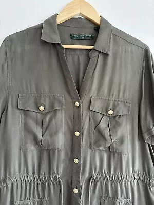 Holland Cooper Military Dress Khaki Size 16 • £16