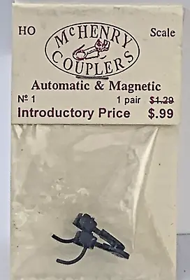 McHenry Couplers HO #1 Knuckle Coupler Automatic And Magnetic 1 Pair • $10