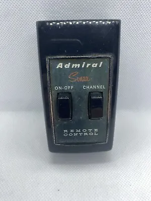 Admiral Sonar Remote Control TV Television Vintage Retro Rare Hard To Find • $34