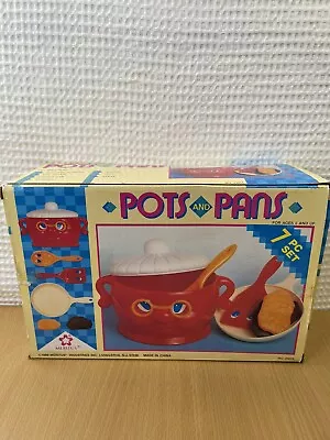 $42.95 • Buy Meritus Industries Pots And Pans Cooking Playset 1989 Vintage New Open Box