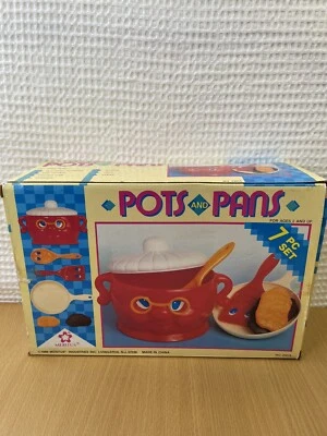 $42.95 • Buy Meritus Industries Pots And Pans Cooking Playset 1989 Vintage New Open Box