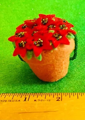 Michael Simon Pot Of Poinsettias Christmas Ornament NWOT Collectable VALUE • $36.99