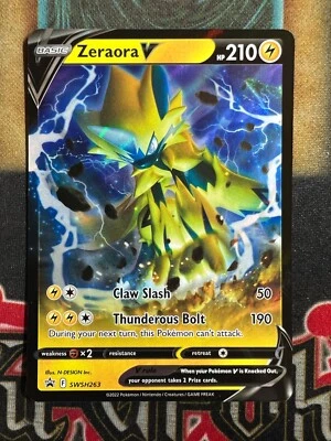 $2.14 • Buy Pokemon Zeraora V SWSH263 Black Star Promo Holo NM