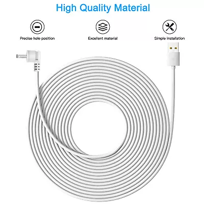 7.6m Charging Cable Fr Ring Stick Up Cam Battery/Spotlight Cam Battery HD Camera • $10.36