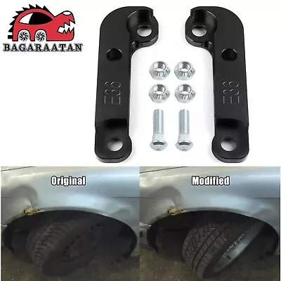 Black Aluminum Drift Steering Lock Adapter Increasing Turn Angle For BMW E36 M3 • $37.48