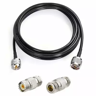 N-Type To UHF Cable + N Female / SO239 Adapter Kit For Outdoor/Indoor Antenna • £26.39
