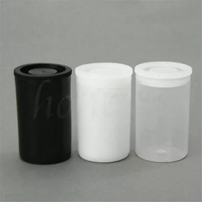 $5.68 • Buy 10pcs Plastic Empty Black/White Bottle 35mm Film Cans Canisters Containers