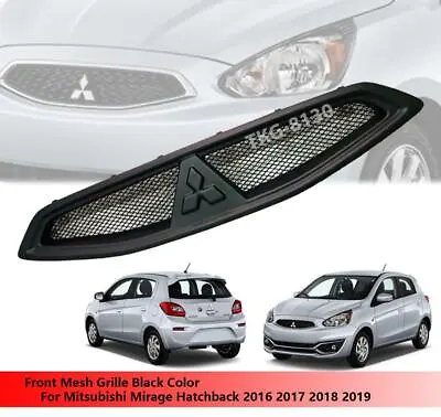 Front Bumper Mesh Grille Grill Use For Mitsubishi Mirage Hatchback 2016 - 2019 • $101.30