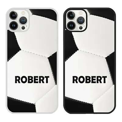 PERSONALISED NAME FOOTBALL Phone Case Cover For IPhone Samsung Player Boys Gift • £6.79