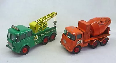 Lesney Matchbox King Size K-12 Foden BP Wreck Truck & ERF Cement Truck UB • £2.99