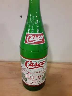 CASCO  Pale Dry  Ginger Ale Vintage ACL Soda Bottle  Portland Maine One Quart • $20