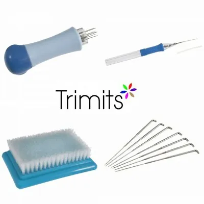 Trimits Felting Needles 3 / 7 Needle Felting Tools Mat Single Pen & Refills • £6.50