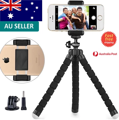 Flexible Octopus Tripod Stand Mount Universal Phone Holder For GoPro Camera AUS • $16.99