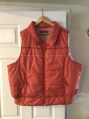 Vintage 80s Or 90s Dollhouse Puffer Ski Vest Red Men’s 3XL • $14.99